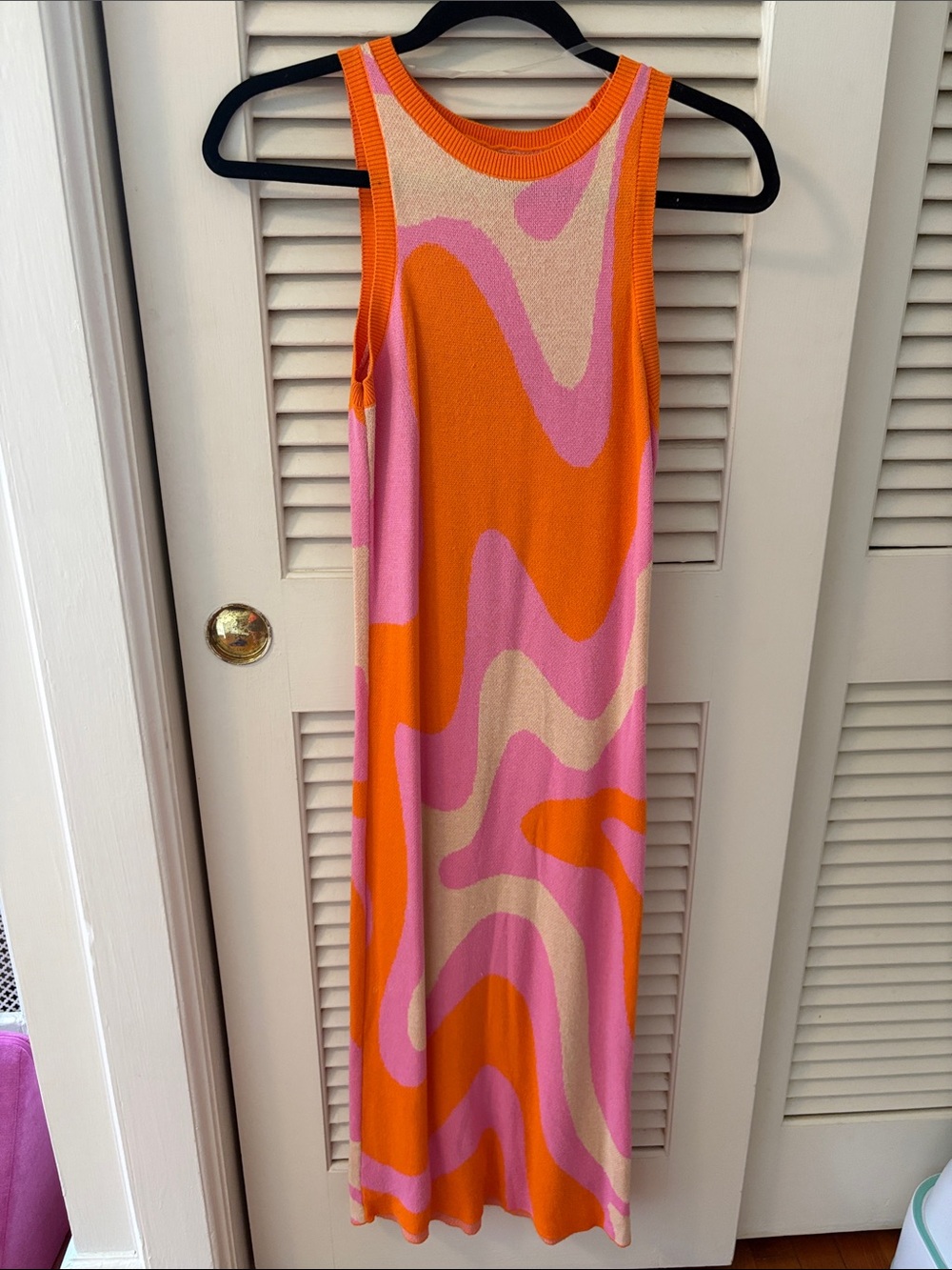 wild fable Pink, Orange & Cream Wave Maxi Dress